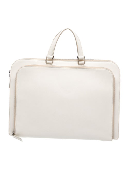 Prada Enameled Metal Triangle Briefcase