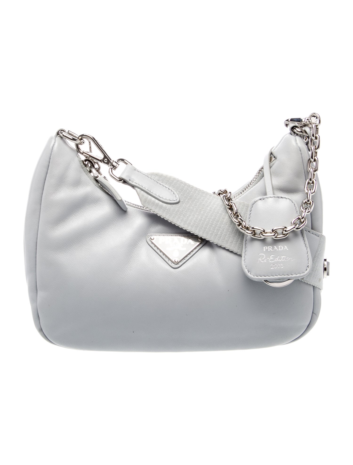 Prada Enameled Metal Triangle Re-Edition 2005