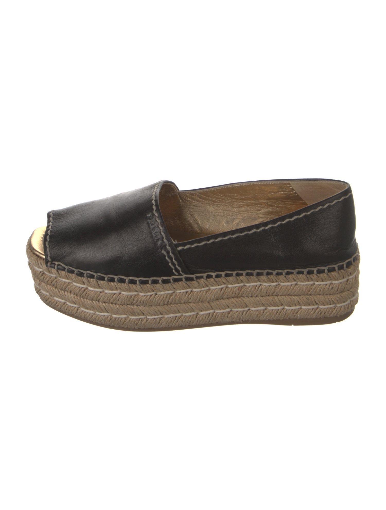 Prada Leather Espadrilles