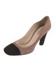 Prada Suede Colorblock Pattern Pumps