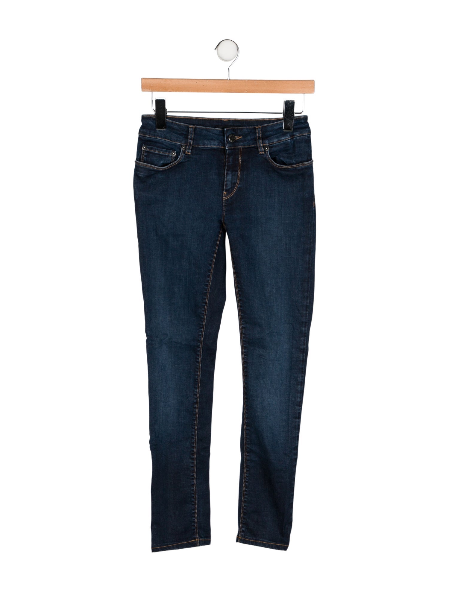 Prada Mid-Rise Skinny Leg Jeans