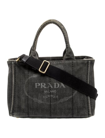 Prada Enameled Metal Triangle Shoulder Bag Small
