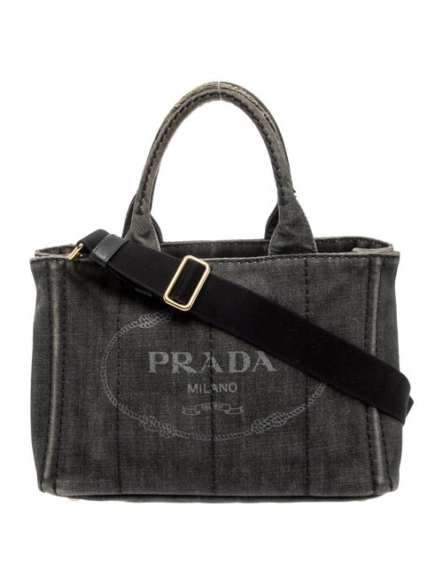 Prada Enameled Metal Triangle Shoulder Bag Small