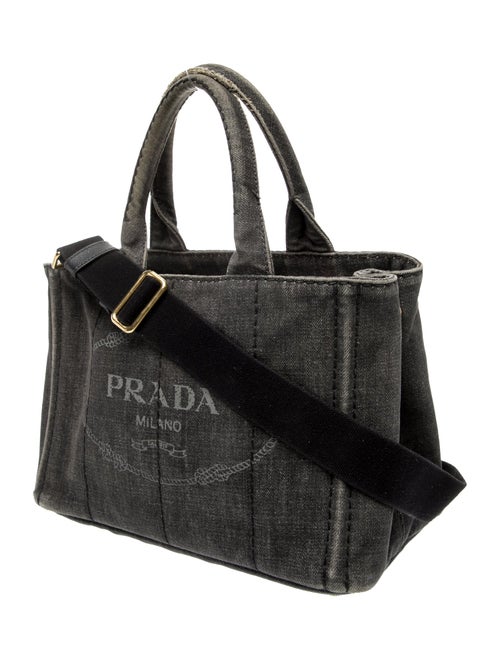 Prada Enameled Metal Triangle Shoulder Bag Small