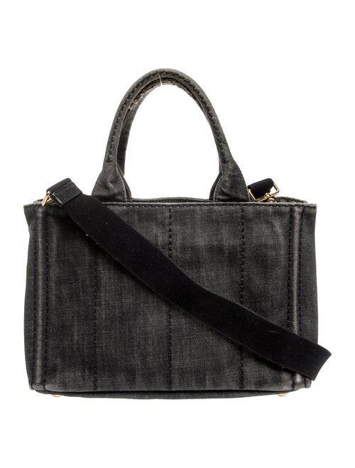 Prada Enameled Metal Triangle Shoulder Bag Small