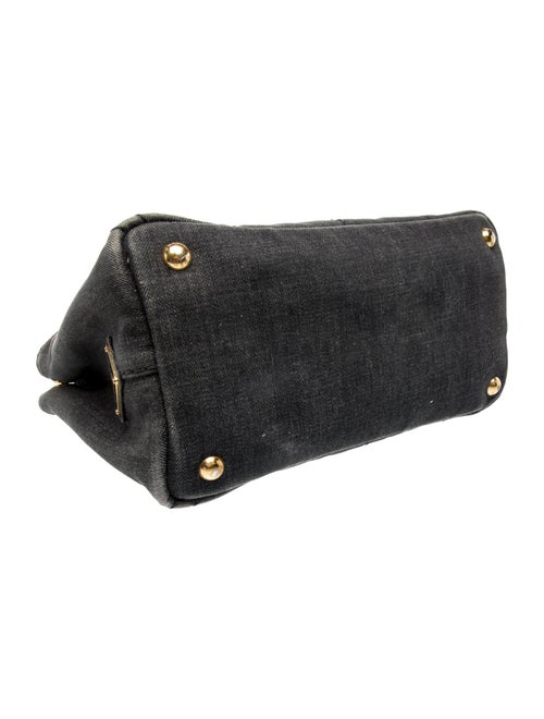 Prada Enameled Metal Triangle Shoulder Bag Small