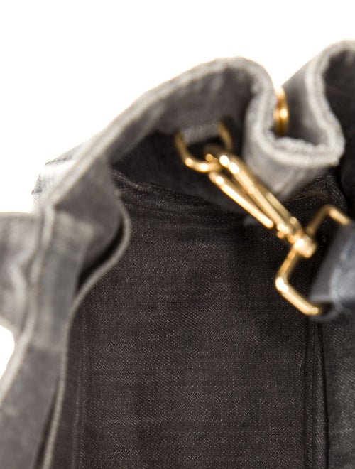 Prada Enameled Metal Triangle Shoulder Bag Small