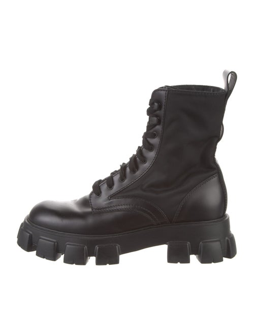 Prada Leather Combat Boots