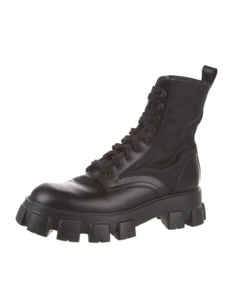 Prada Leather Combat Boots