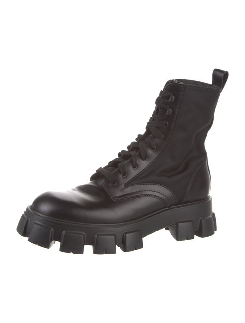 Prada Leather Combat Boots