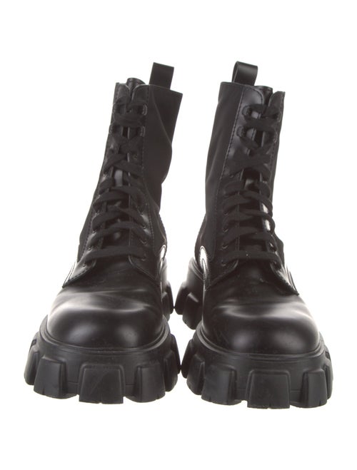 Prada Leather Combat Boots