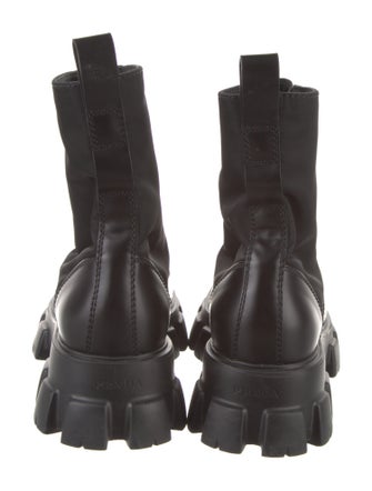 Prada Leather Combat Boots