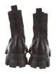 Prada Leather Combat Boots