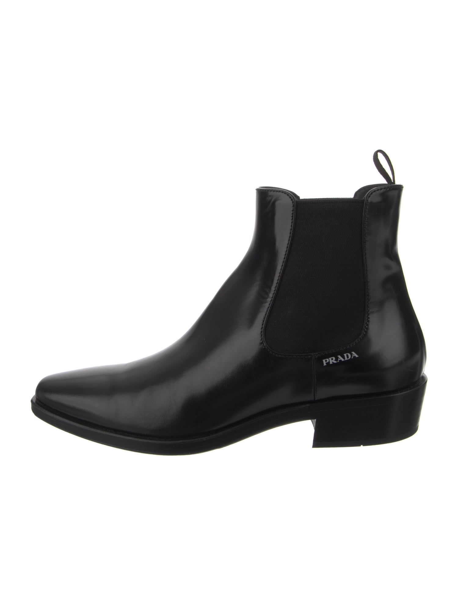 Prada Leather Chelsea Boots