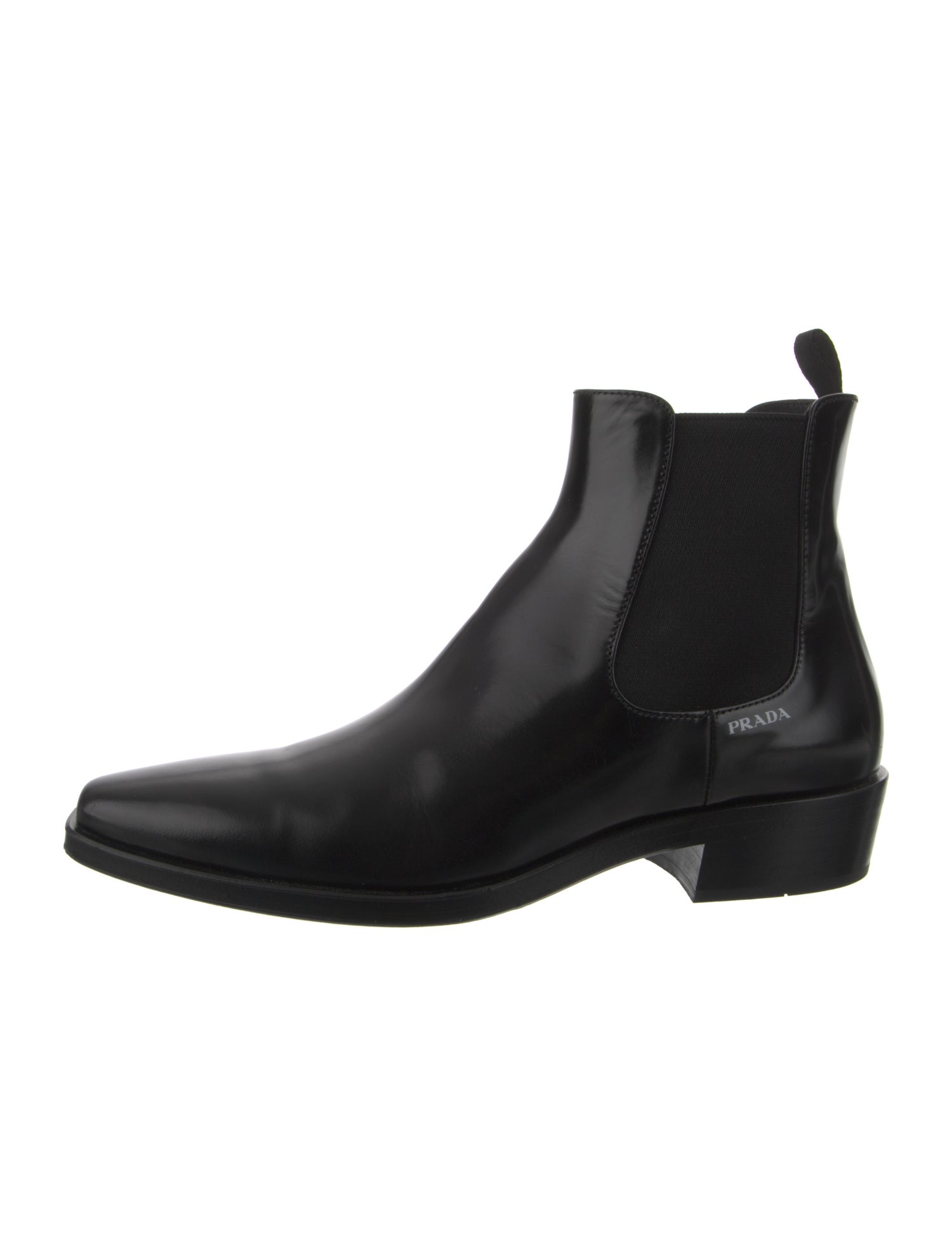 Prada Leather Chelsea Boots