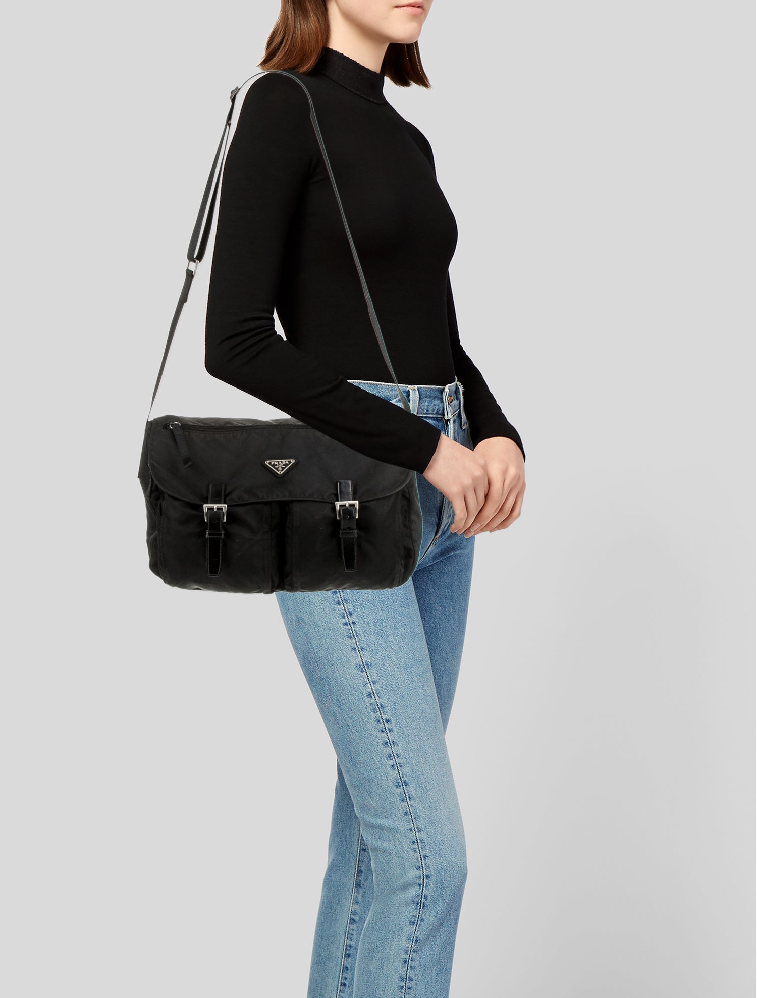 Prada Tessuto Nylon Messenger Bag