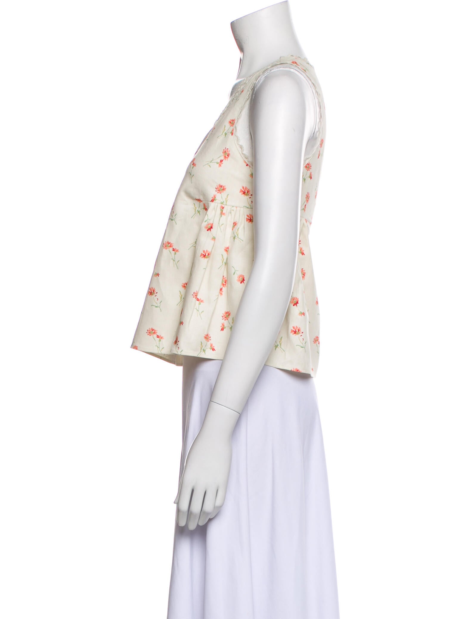 Prada 2025 Linen Crop Top w/ Tags