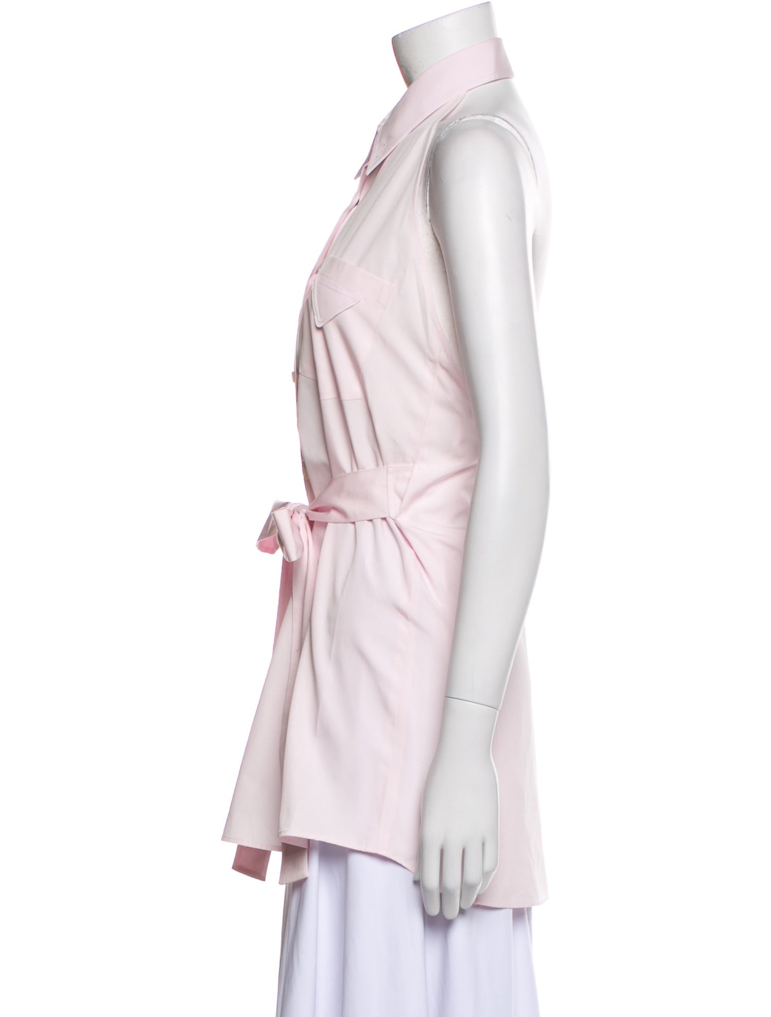 Prada 2025 Sleeveless Button-Up Top w/ Tags