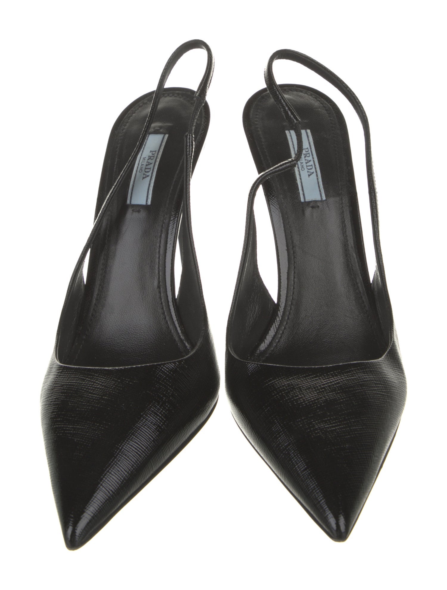 Prada Patent Leather Slingback Pumps