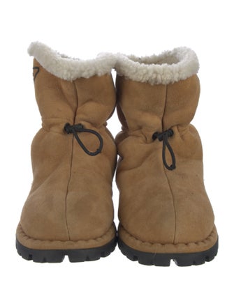 Prada Suede Lace-Up Boots