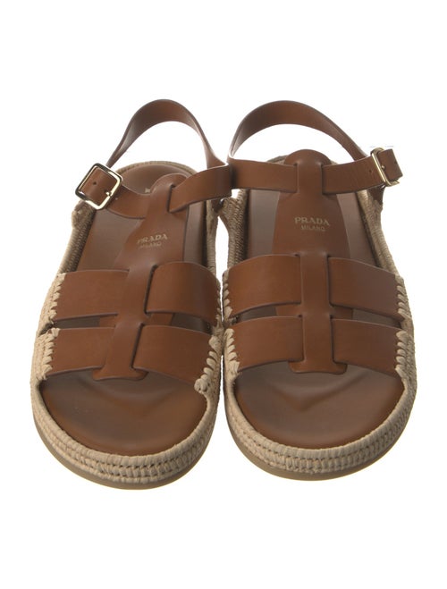 Prada Leather Espadrilles