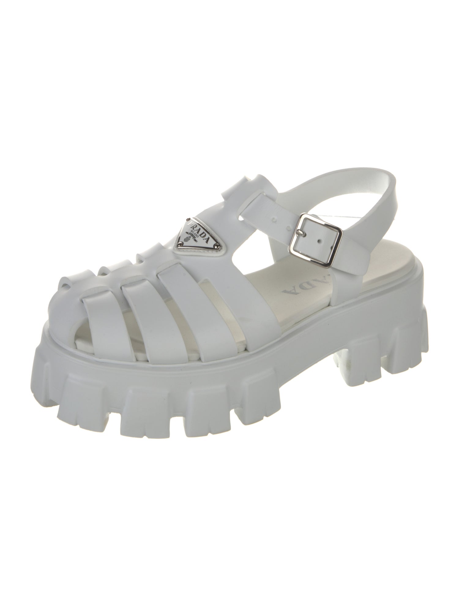 Prada Rubber Slingback Pumps