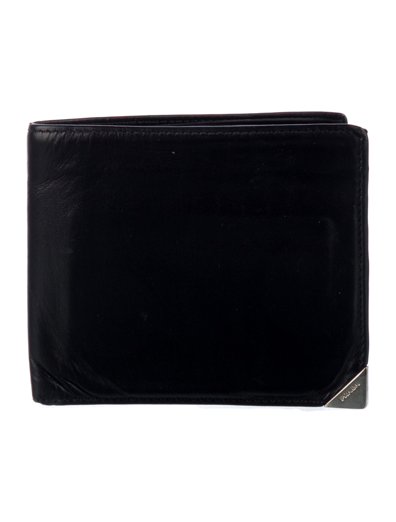 Prada Soft Calf Leather Bifold Wallet