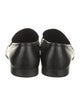Prada Sport Enameled Metal Triangle Leather Loafers