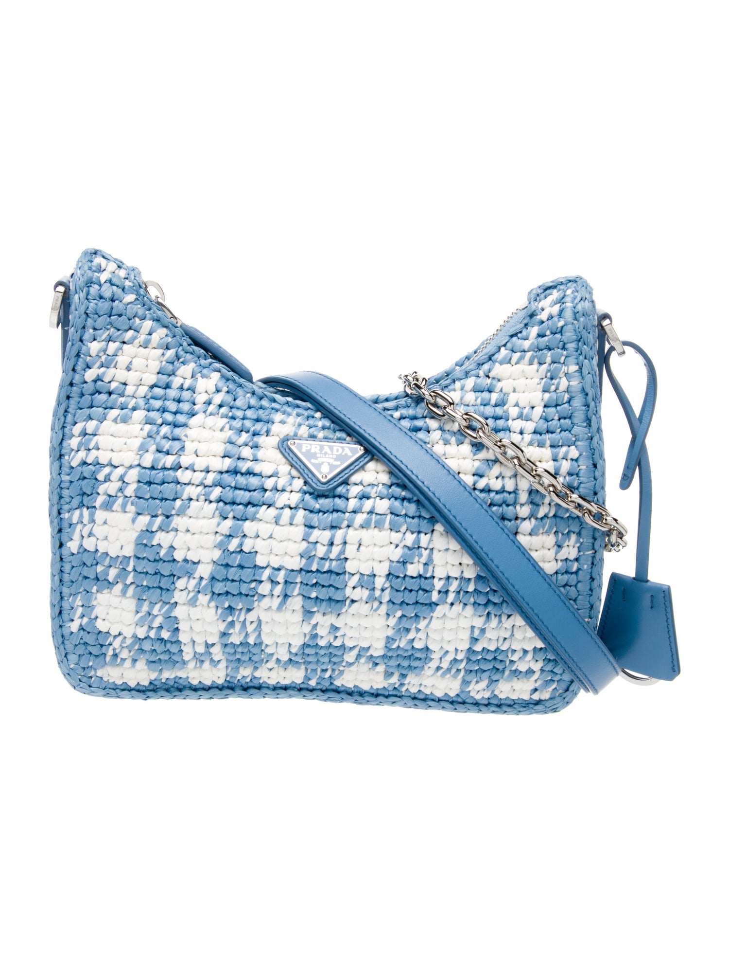 Prada Enameled Metal Triangle Re-Edition 2000