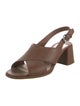 Prada Leather Slingback Sandals