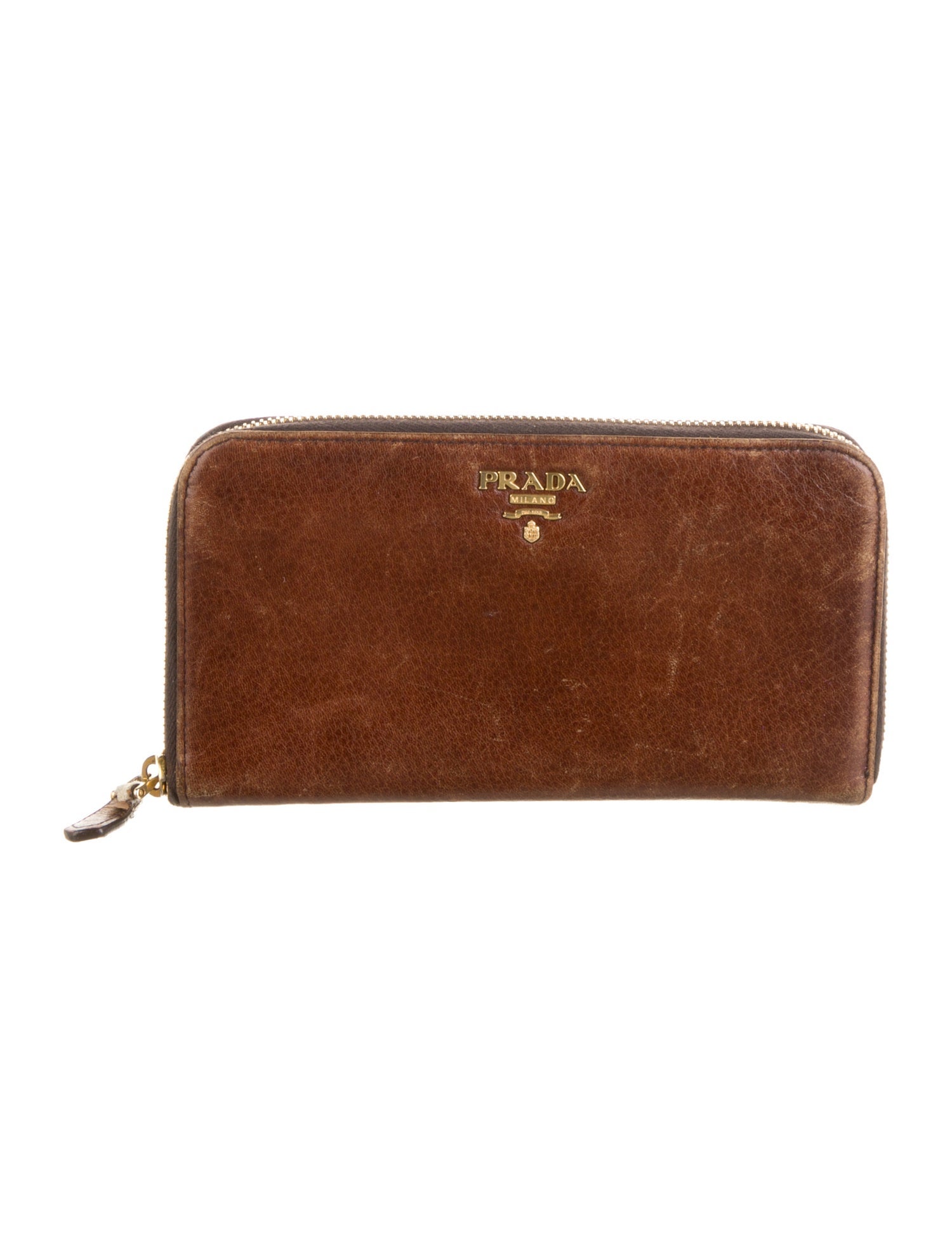 Prada Soft Calf Leather Continental Wallet