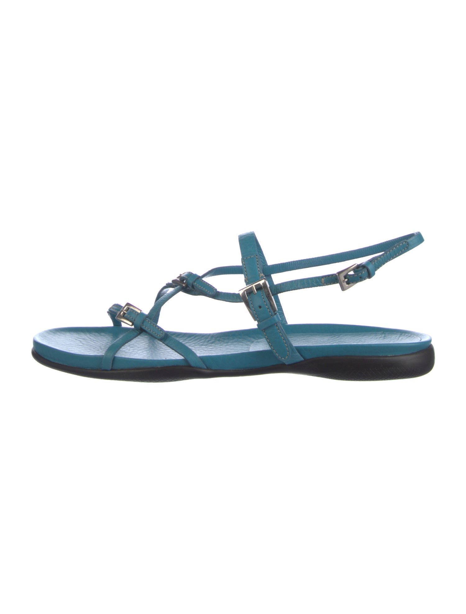 Prada Leather Slingback Sandals