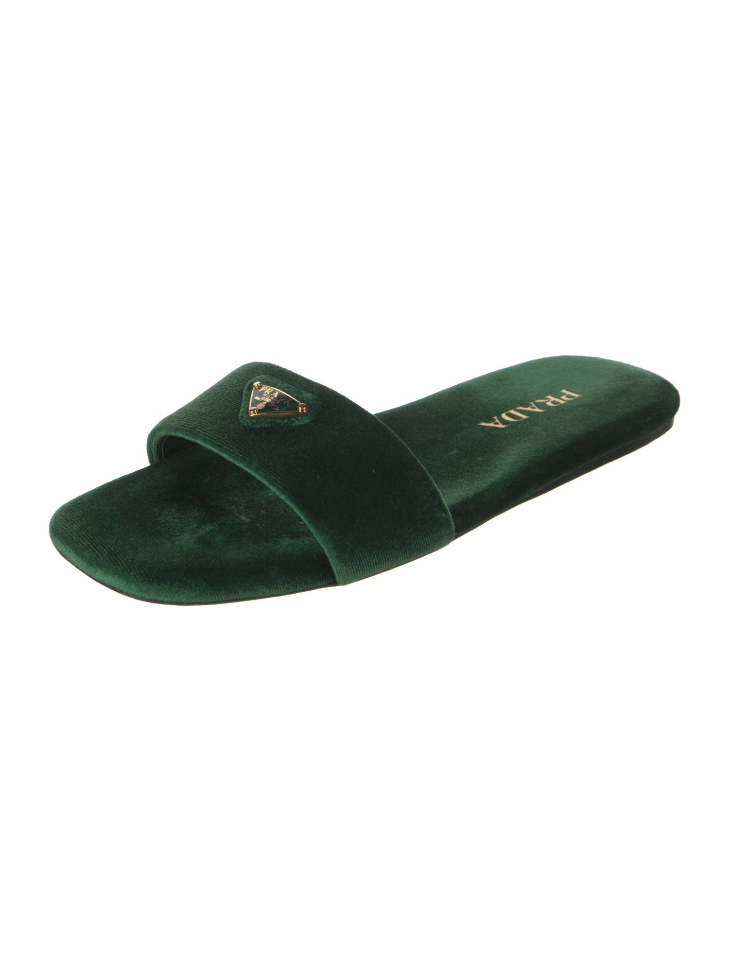 Prada Velvet Slides