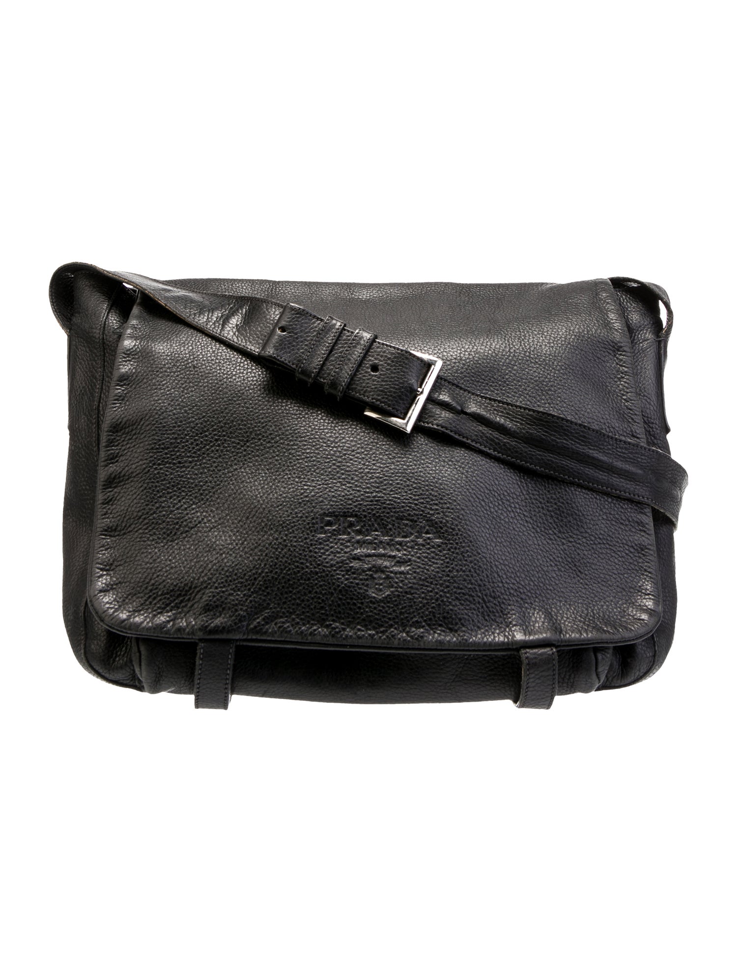 Prada Leather Messenger Bag