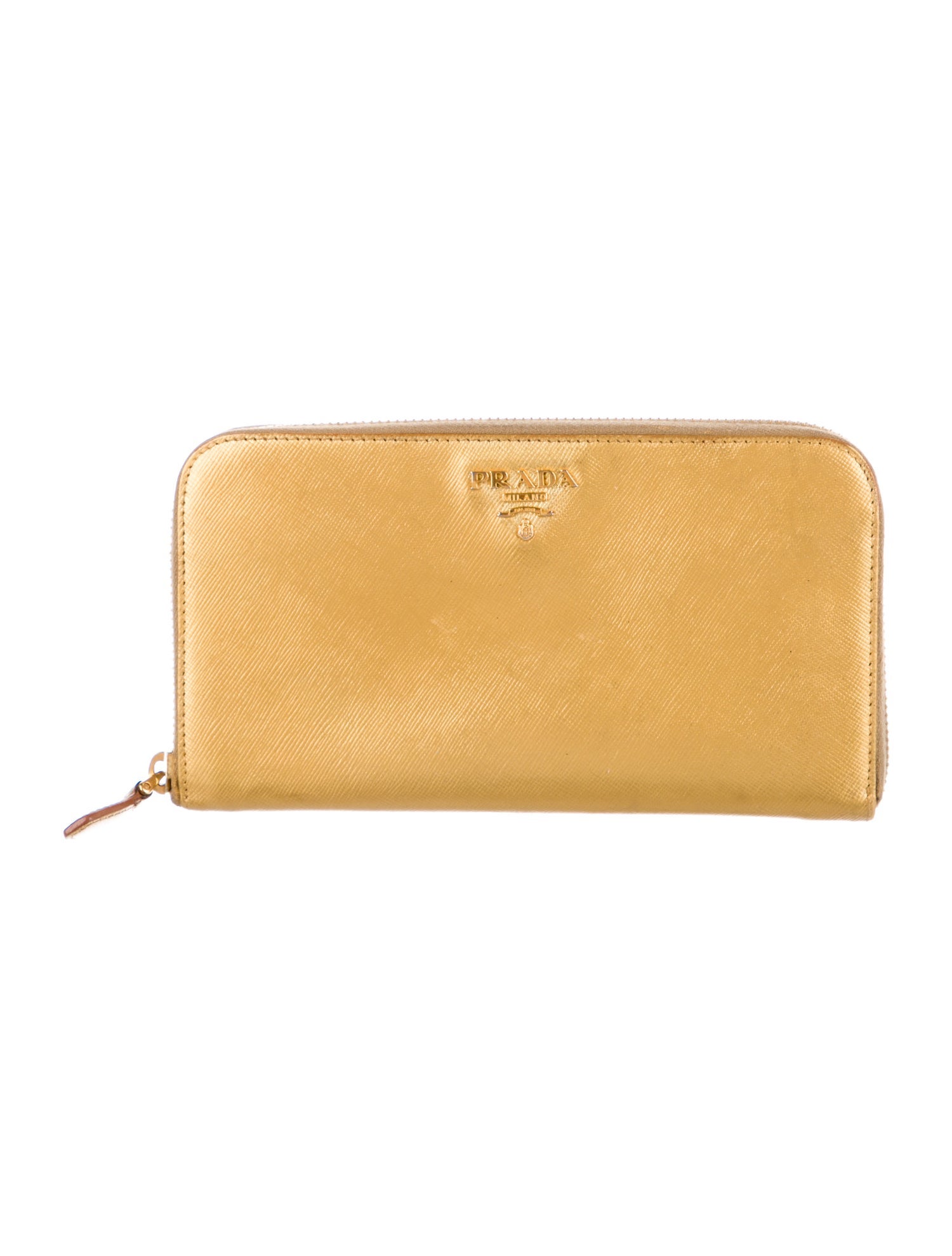 Prada Saffiano Cuir Leather Continental Wallet