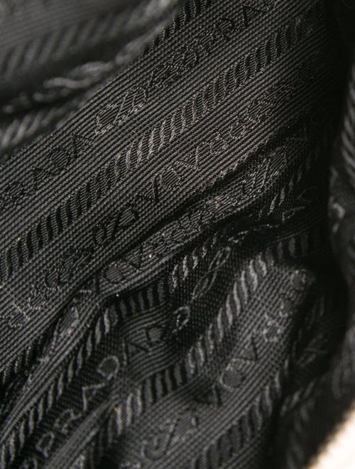 Prada Enameled Metal Triangle Hobo