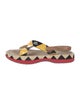 Prada Patent Leather Printed Sandals