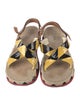 Prada Patent Leather Printed Sandals