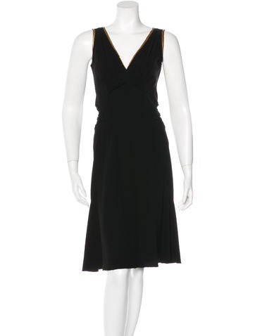 Prada Pleated Sleeveless Dress