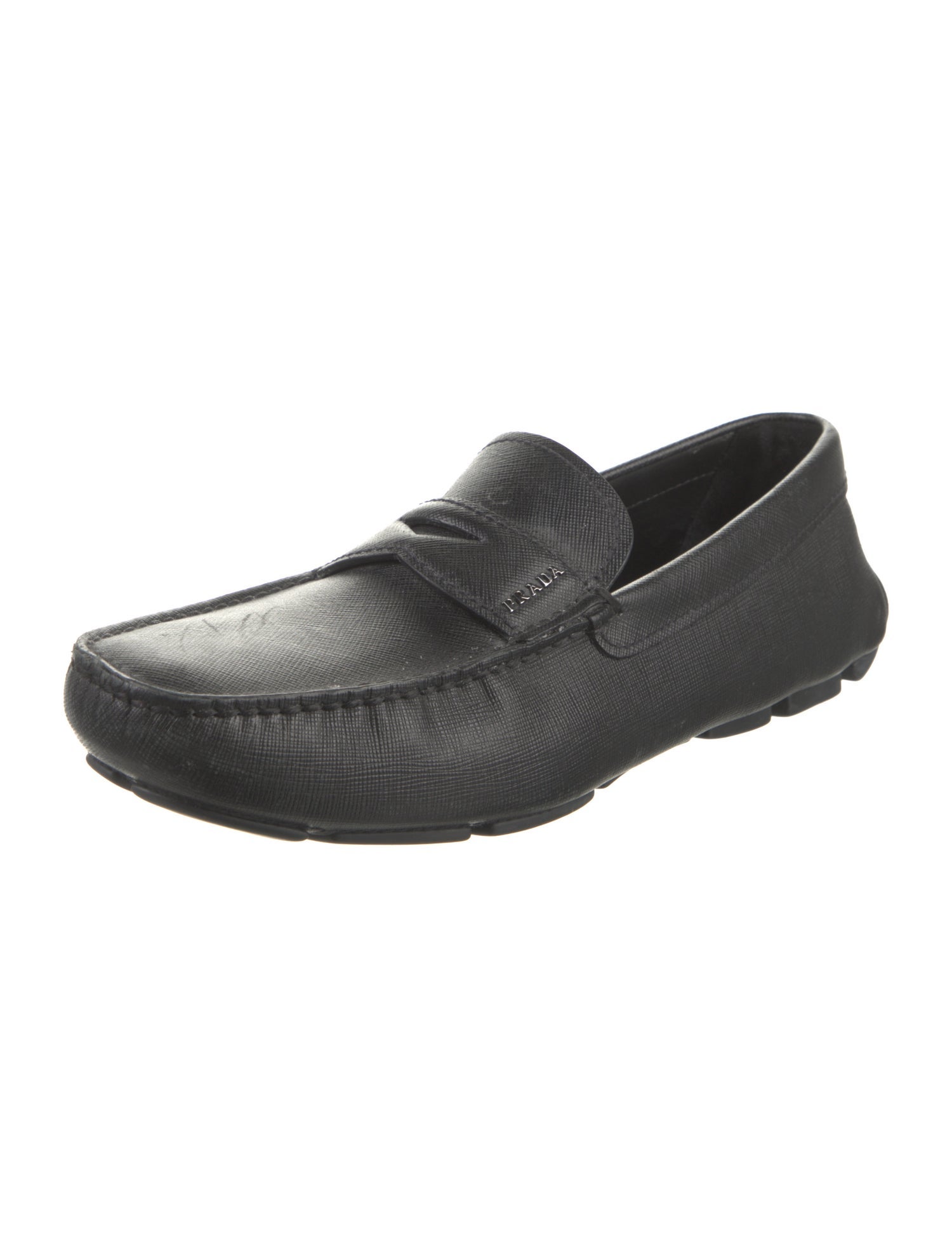 【ja】Prada Square Toe Leather Shoes Prada square-toe Leather Oxford Shoes | Black | FARFETCH