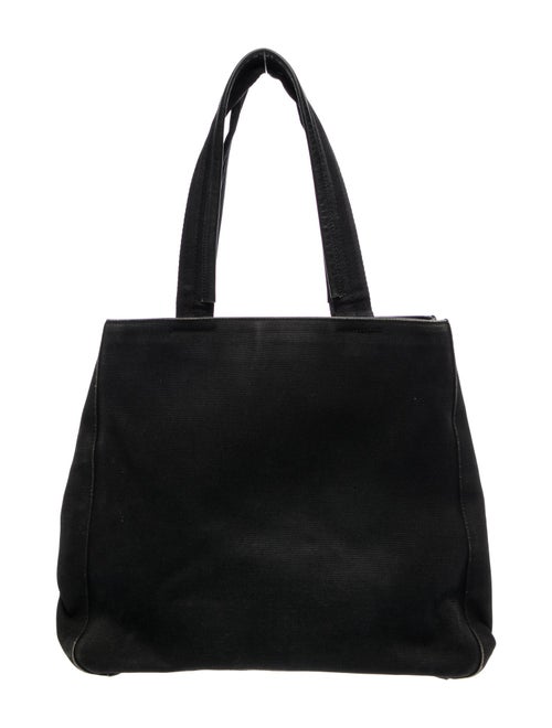 Prada Enameled Metal Triangle Tote