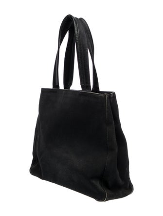 Prada Enameled Metal Triangle Tote