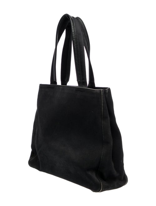 Prada Enameled Metal Triangle Tote