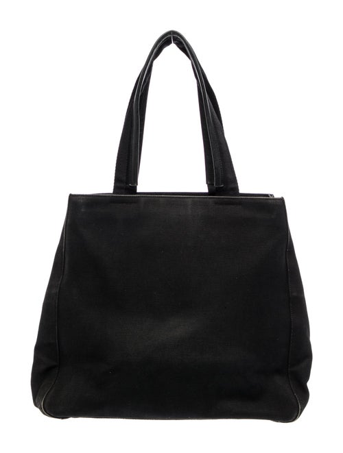 Prada Enameled Metal Triangle Tote