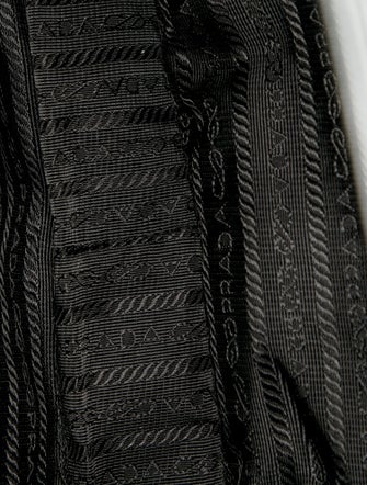 Prada Enameled Metal Triangle Tote