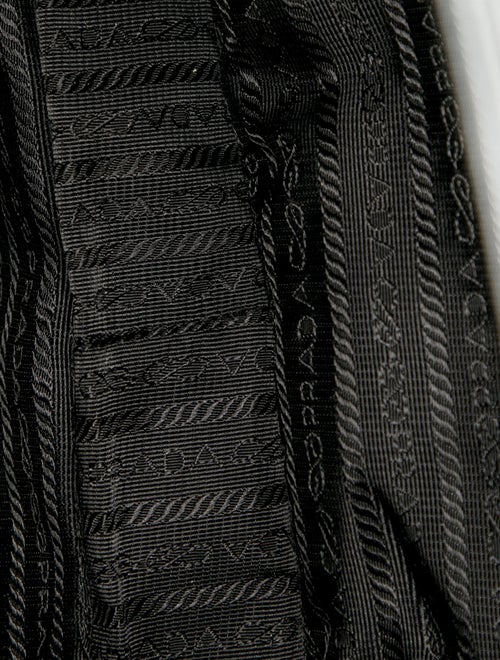 Prada Enameled Metal Triangle Tote