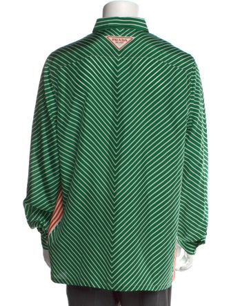 Prada 2022 Enameled Metal Triangle Shirt