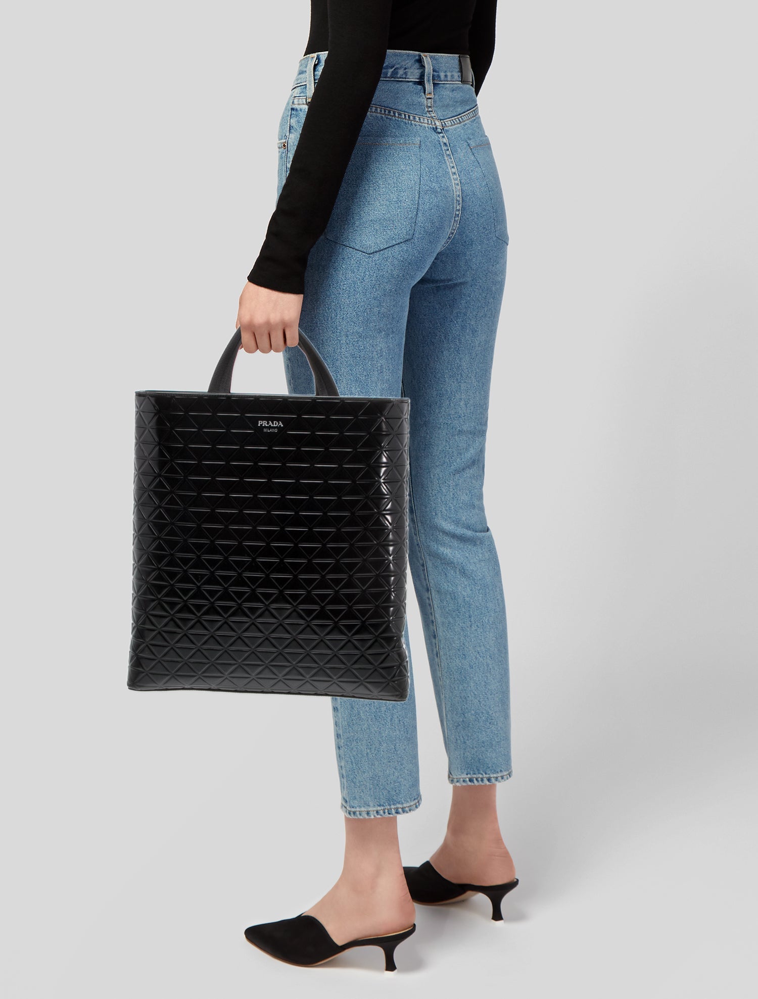 Prada Spazzolato Leather Symbole