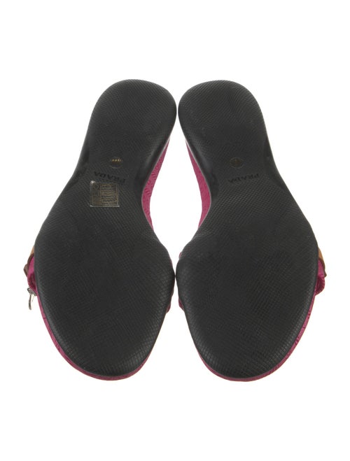 Prada Signature Logo Graphic Print Slides