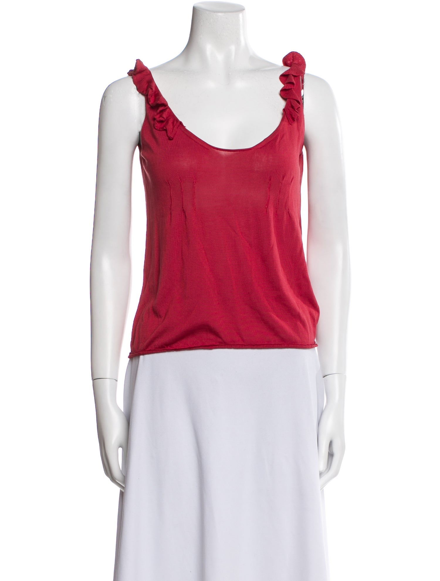 Prada Scoop Neck Sleeveless Top